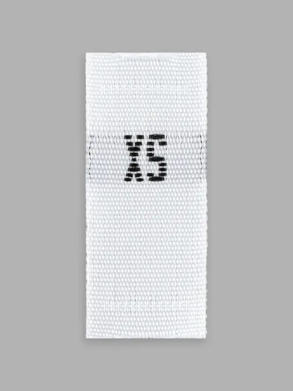 Размерники жаккардовые, XS, 12&times;30 мм, 100 шт., белые