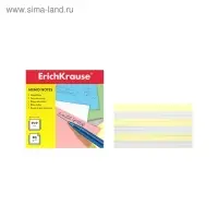 Бумага для заметок ErichKrause, 90&times;90&times;50 мм, 2 цвета: белый, жёлтый