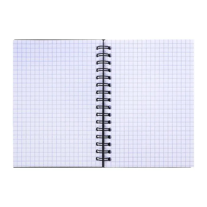 Тетрадь на спирали ErichKrause. Accent А6, 80 листов, в клетку, пластиковая обложка, на резинке, блок офсет, МИКС