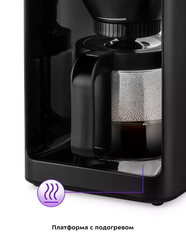 Кофеварка капельная электрическая КТ-7144 - 1600 Вт Кофеварка капельная электрическая КТ-7144 - 1600 Вт