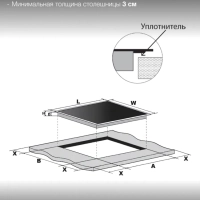 Индукционная варочная поверхность HHI 6786 GR