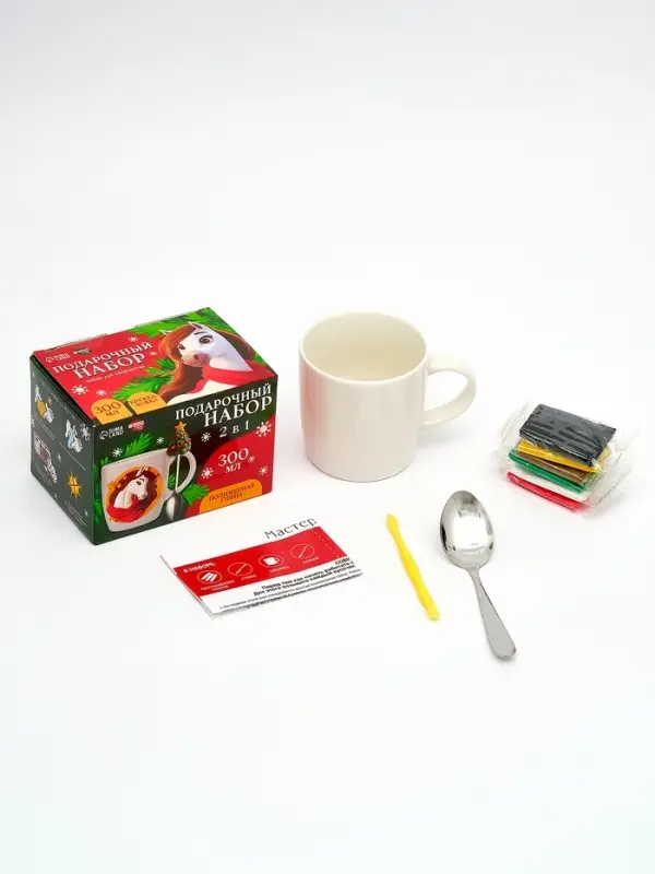 Набор для декора кружки и ложки «Ёлочка и Лошадка» Набор для декора кружки и ложки «Ёлочка и Лошадка»