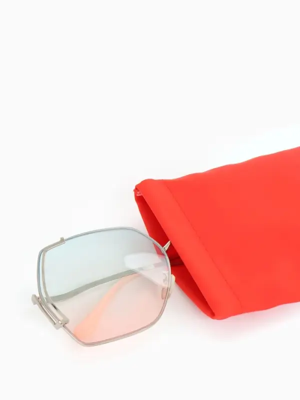 Чехол для очков на хлопушке, размер 17&times;1&times;9 см, красный