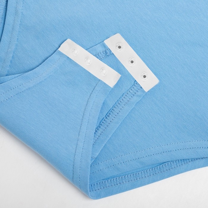 Застёжка для боди, d = 8 мм, 1,8 × 7 см, 20 шт, цвет белый Застёжка для боди, d = 8 мм, 1,8 × 7 см, 20 шт, цвет белый