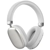 Наушники PERO BH05 ULTIMATE, беспроводные, микрофон, 400 мАч, до 50 часов, серебристые