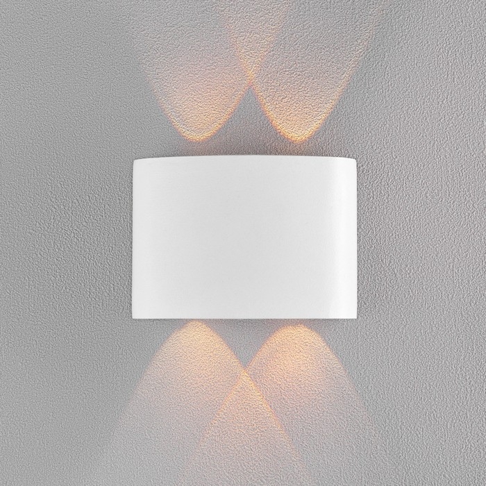 Светильник фасадный «Полусфера», FSD-009, 4Вт, 3000К, 2 луча, IP65, 220В, металл, белый