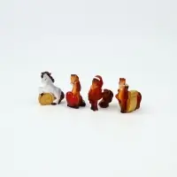 Сувенир новогодний лошадки, микс, 3,5 см