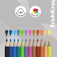 Карандаши 12 цв ErichKrause Ну, Погоди!, шестригран., пластик Карандаши 12 цв ErichKrause Ну, Погоди!, шестригран., пластик