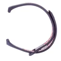 Ремешок для фитнес-браслета Mi Band 8/9 Luazon, с перфорацией, чёрный, красный
