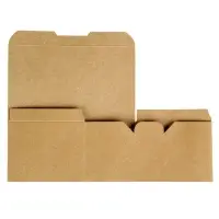 Коробка крафт, упаковка для куриных крыльев и наггетсов, 15&times;9.1&times;7 см