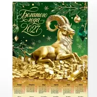 Календарь 2027, настенный, А2 &laquo;Богатого года&raquo;
