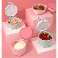 Контейнер для детского питания Мишка 1, 250 мл, розовый