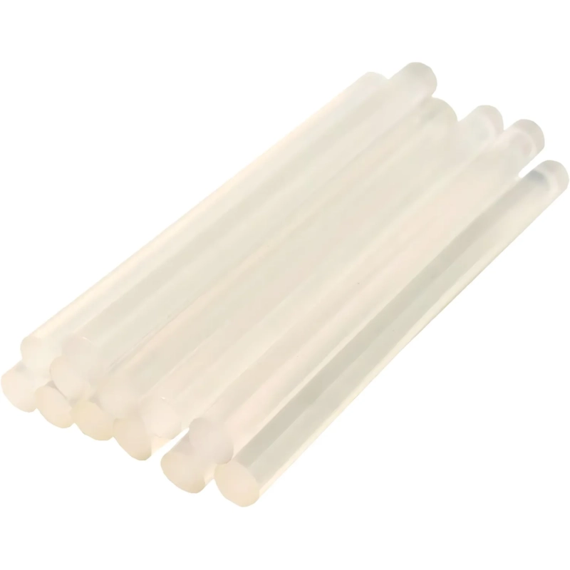 Стержни клеевые ПРАКТИКА d7х100мм белый/прозрачный, 12шт. (641-572)