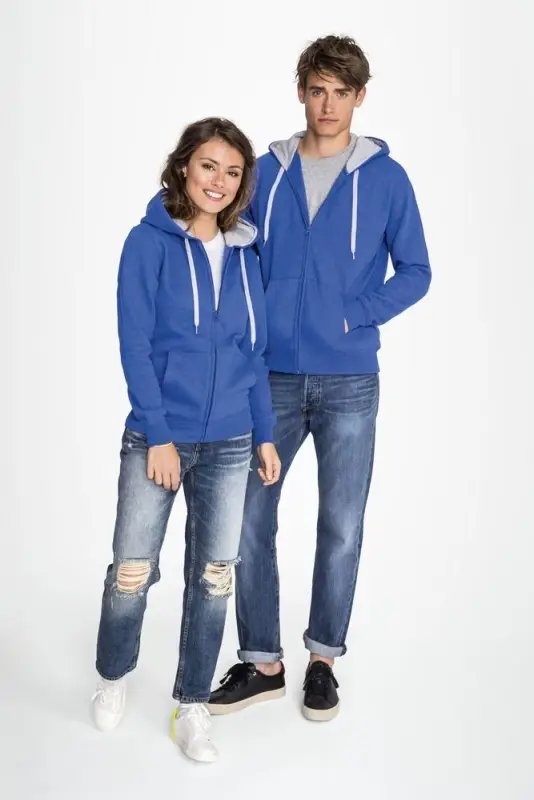 Толстовка мужская на молнии Soul men 290 с контрастным капюшоном черная, размер S Толстовка мужская на молнии Soul men 290 с контрастным капюшоном черная, размер S