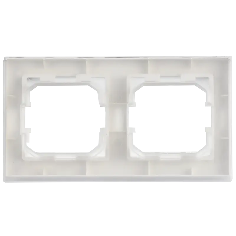 BRITE Рамка 2-местная IP44 РУ-2-БрАБ-44 арктический белый IEK