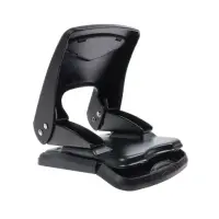 Дырокол металлический, 40 листов, с линейкой, чёрный