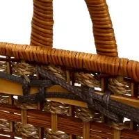 Корзина плетёная для хранения &laquo;Пикник&raquo;, 26&times;35&times;37, ротанг, с ручкой, коричневая
