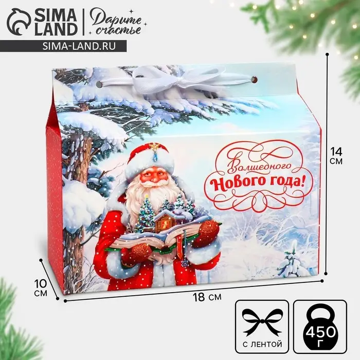 Коробка для сладостей «Волшебного Нового года!», 10 х 18 х 14 см Коробка для сладостей «Волшебного Нового года!», 10 х 18 х 14 см