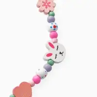 Набор детских украшений Выбражулька &laquo;Зайчик&raquo;, 2 предмета: бусы, браслет d=6 см разноцветный