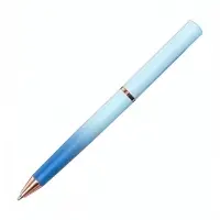 Ручка подарочная шариковая Calligrata &laquo;Градиент&raquo;, в кожзам футляре, поворотная, корпус сине-голубой
