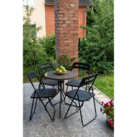 Стул XPP_Комус Мебель раскладной Folding черный