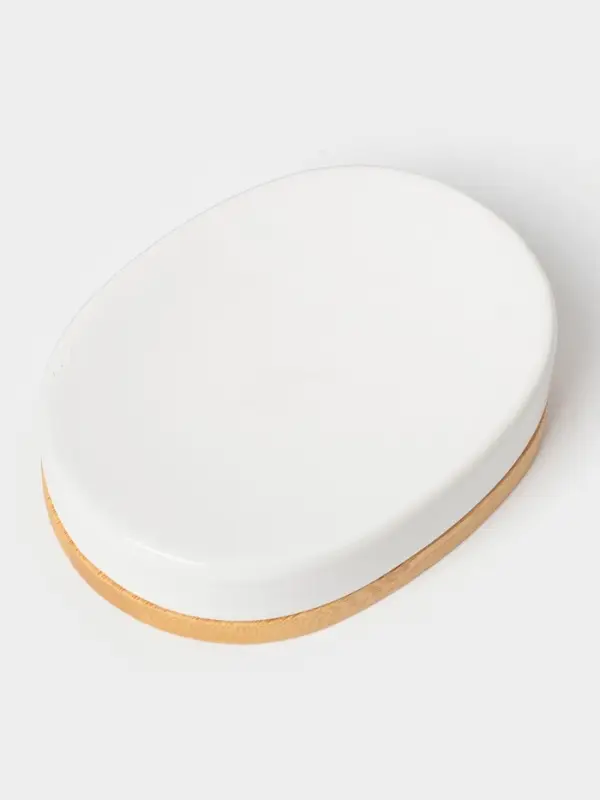 Аксессуары для ванной SAVANNA &laquo;Джуно&raquo;, 3 предмета, мыльница, дозатор для мыла 280 мл, стакан, белые