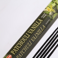 Благовония  HEM "Patchouli Vanilla Hexa Пачули Ваниль", 20 палочек в упаковке, шестигранник