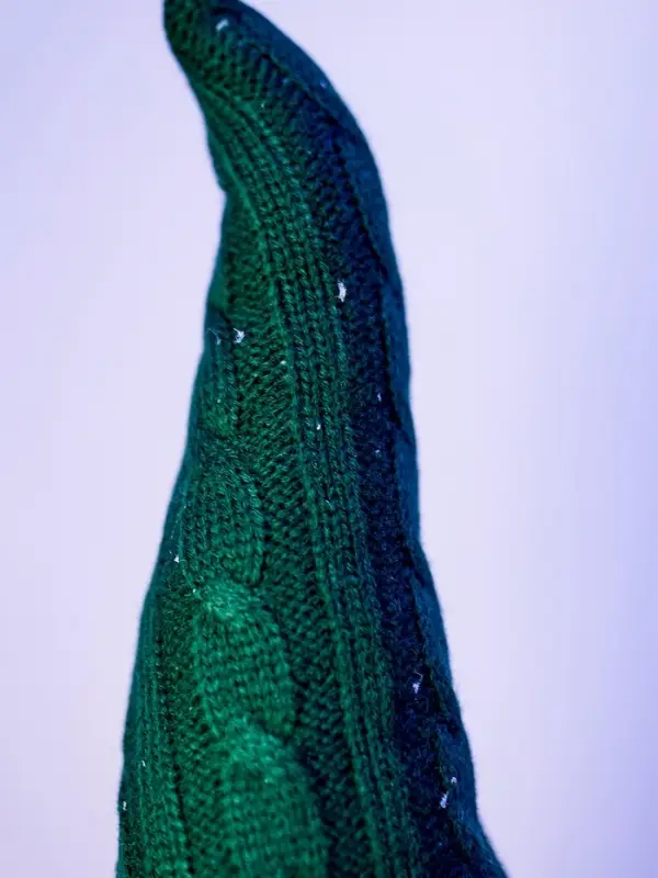 Фигура текстиль «Гном в зелёном» 54 см, 1 LED, от батареек AG13×3, свечение тёплое белое