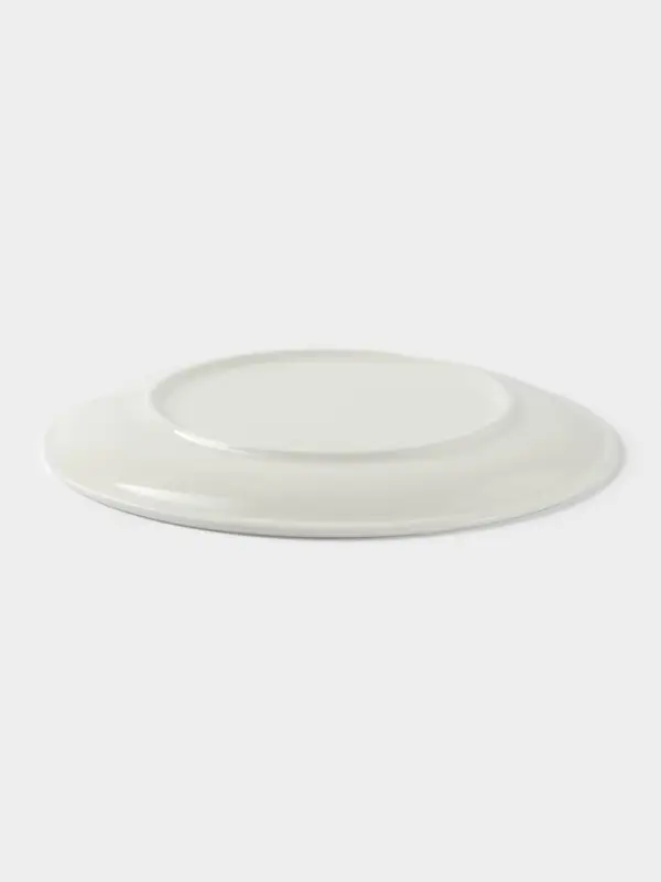 Тарелка Доляна White Label, d=20 см, фарфор, белая