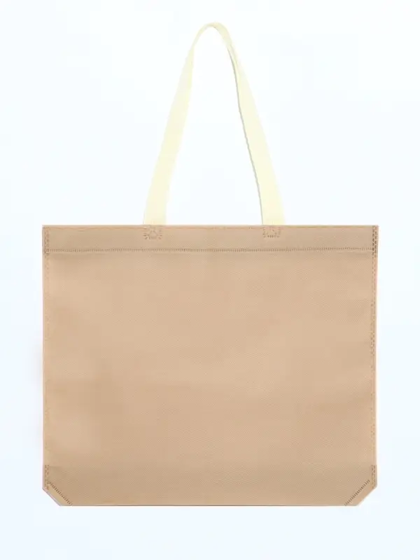 Пакет с петлевой ручкой, сумка - шопер &laquo;Эко&raquo;, 38&times;32&times;10 см, бежевый