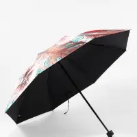 Зонт механический &laquo;Фауна&raquo;, эпонж, 4 сложения, 8 спиц, R=48/55 см, d=96 см, МИКС