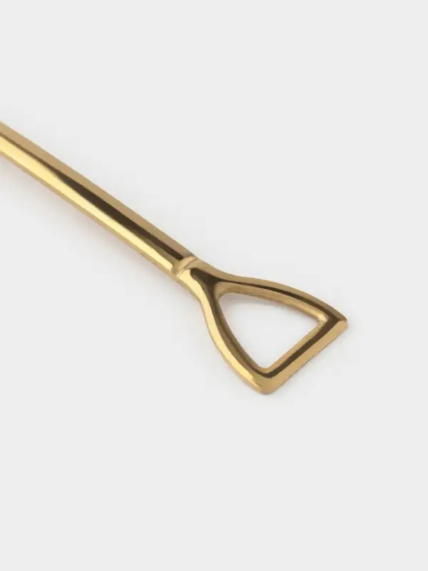 Ложка десертная из нержавеющей стали Magistro &laquo;Лопата&raquo;, длина 12 см, цвет золотой