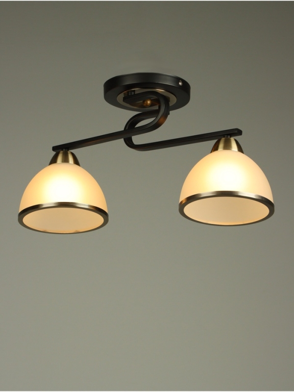 Люстра Люстра "Рендо" 2хЕ27 40Вт черно-бронзовый 44х15х23 см