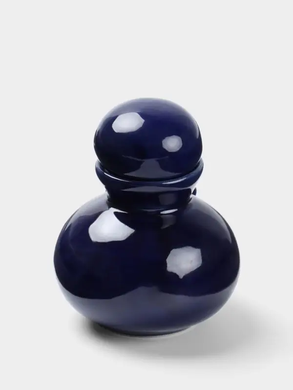 Сосуд для масла &laquo;Бабочка&raquo;, 8&times;8&times;10 см, керамика, синий