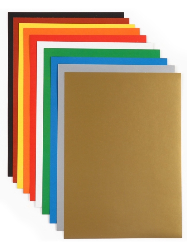 Набор  Набор "Минни Маус" А4: 10л цветного одностороннего картона + 16л цветной двусторонней бумаги