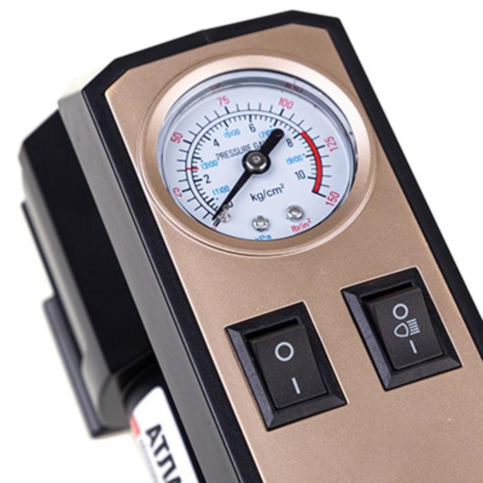 Компрессор автомобильный, пластиковый, 20 л/мин, SKYWAY, Компрессор автомобильный, пластиковый, 20 л/мин, SKYWAY, "АТЛАНТ-05", 7АТМ с фонарем, S02002005