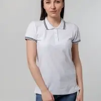 Рубашка поло женская Virma Stripes Lady, белая, размер S