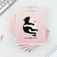 Тетрадь в клетку, 48 л., А5, на скрепке, блок №2 «Нежность» МИКС