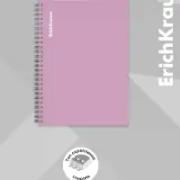 Тетрадь 120 листов в клетку ErichKrause Vanilla, лиловая, на гребне