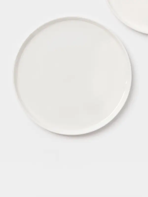 Тарелки Magistro White Snow, набор 2 шт., d=26 см, фарфор, белые