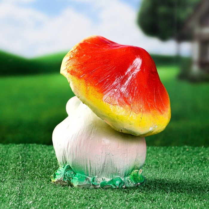 Садовая фигура  Садовая фигура "Гриб с лицом" 23см