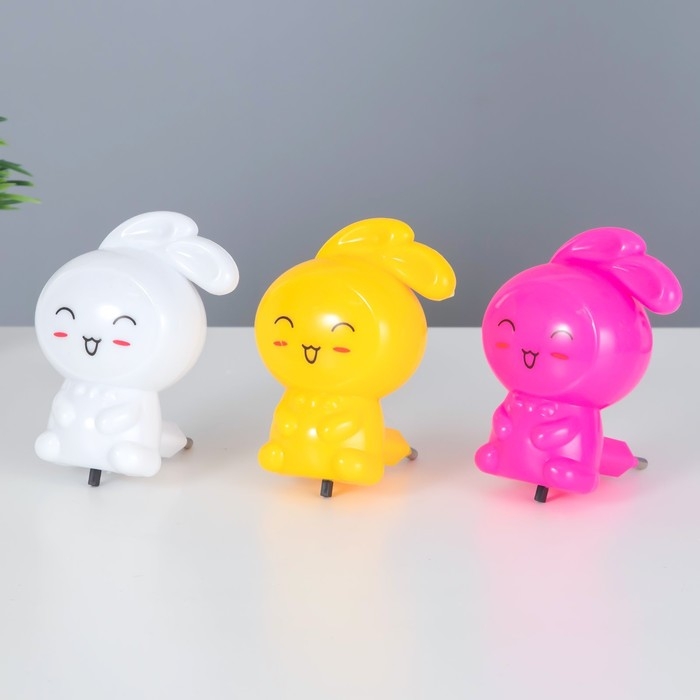 Ночник Ночник "Зайчик" LED МИКС 7 х7х9см RISALUX