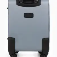 Чемодан на колёсах TEXTURA, кодовый замок, текстильный, с увеличением, 36&times;25&times;58 см, 20", серый