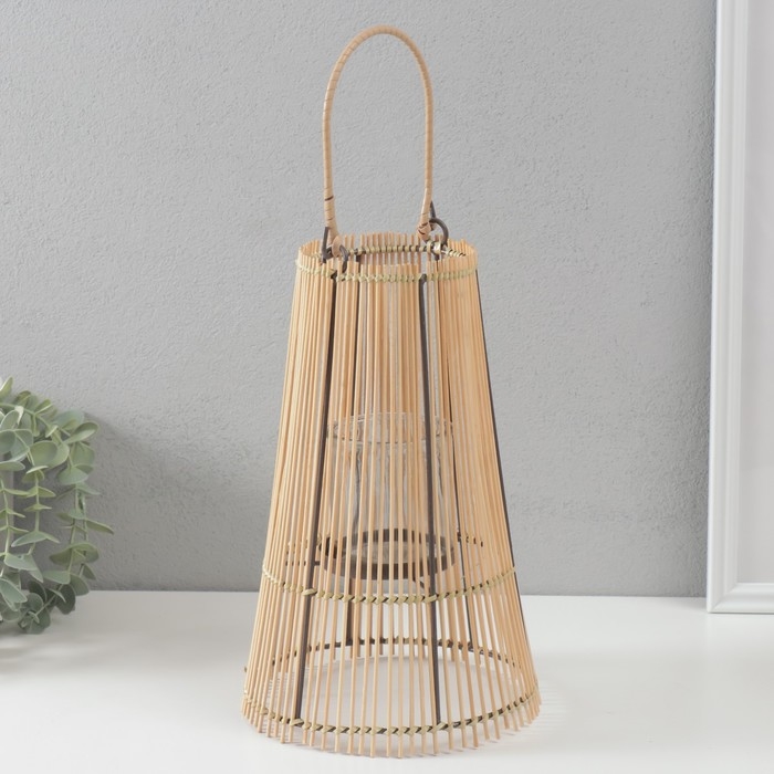 Подсвечник дерево на 1 свечу Подсвечник дерево на 1 свечу "Лоза" натуральный 10х18х28 см