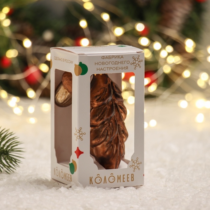 Ёлочное украшение Ёлочное украшение "Дубовый листочек", в подарочной упаковке h- см