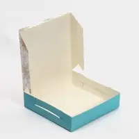 Коробка складная «Снежинки», 14 х 14 х 3.5 см