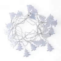 Гирлянда &laquo;Нить&raquo; 4.5 м с насадками &laquo;Прищепки-ёлочки&raquo;, IP20, прозрачная нить, 20 LED, свечение тёплое белое, 220 В