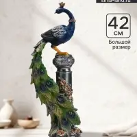 Фигурка полистоун &laquo;Павлин&raquo;, 42&times;13&times;11 см