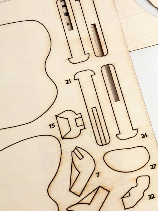 Конструктор Лесная мастерская &laquo;Пегас&raquo;, деревянный 3д модель, 33 детали