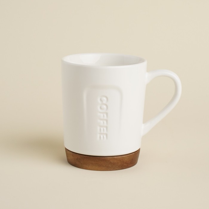 Кружка керамическая SL Home &laquo;Дольче фар ниенто&raquo;, 400 мл, цвет белый